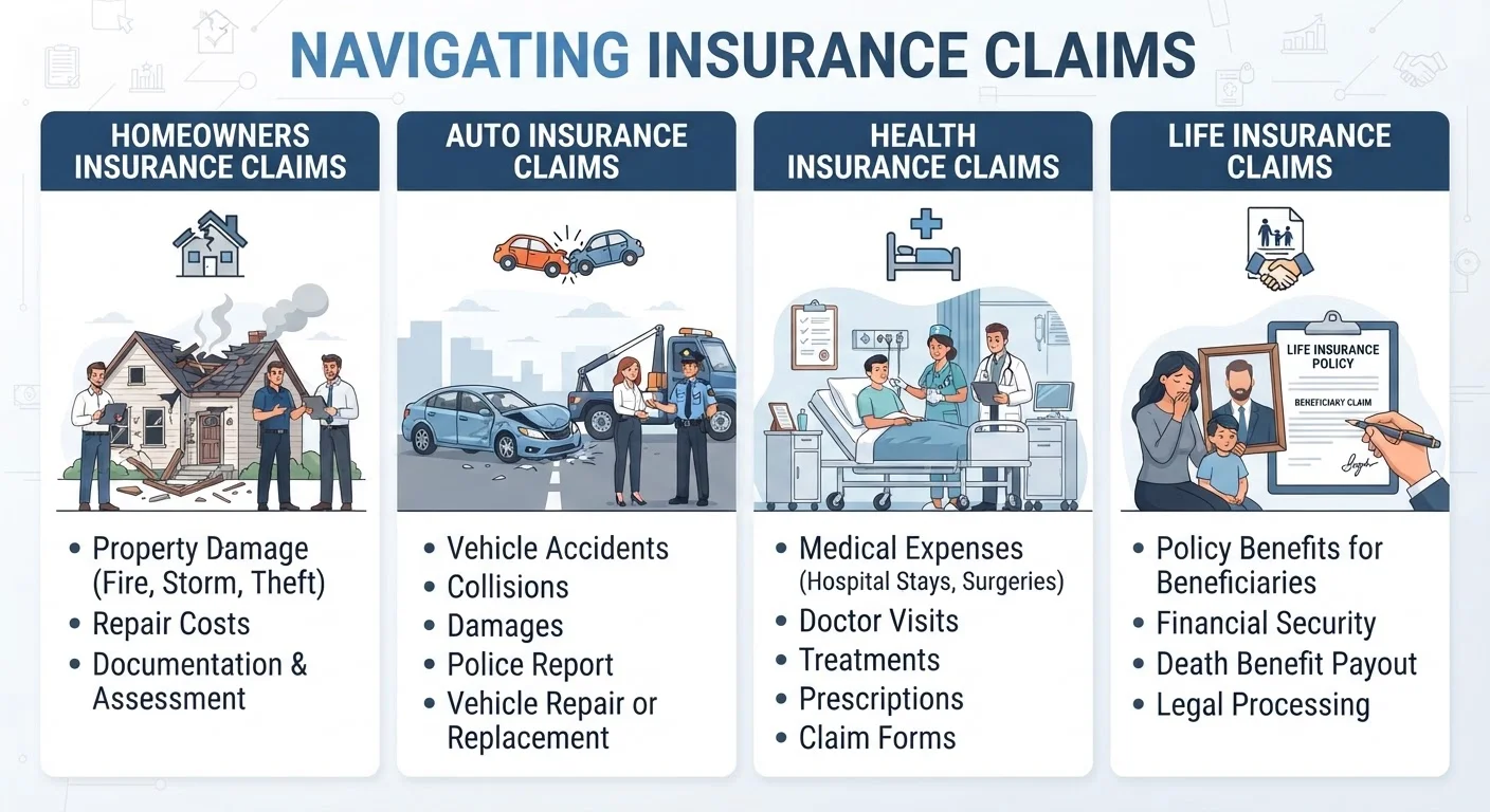 How Claims Differ Across Insurance Types: Home, Auto, Health, and More