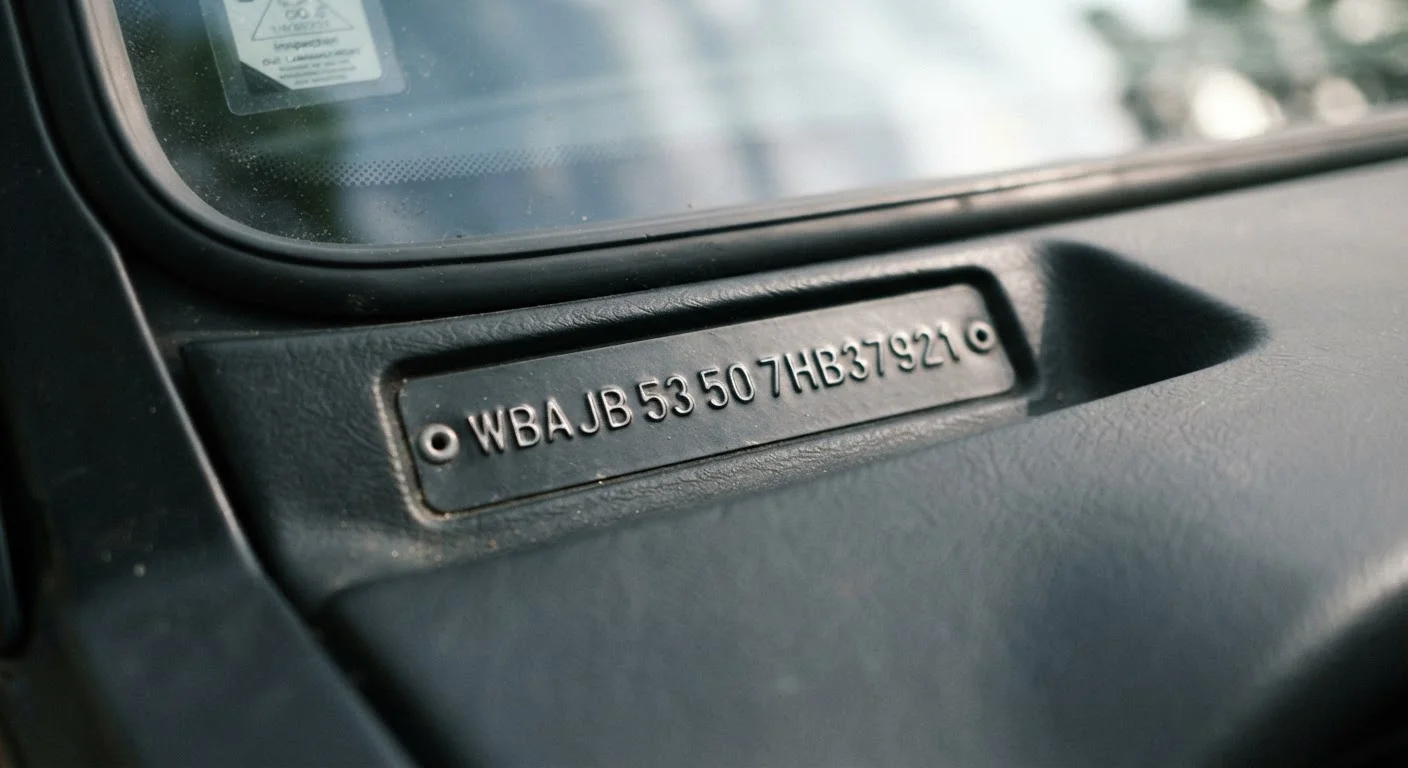 Reading a VIN: What Your Vehicle Identification Number Actually Contains