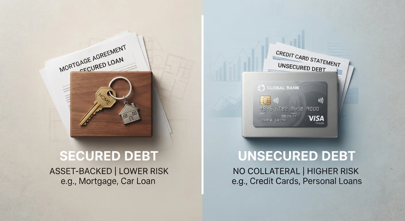 Secured vs. Unsecured Debt: What Changes When Collateral Is Involved