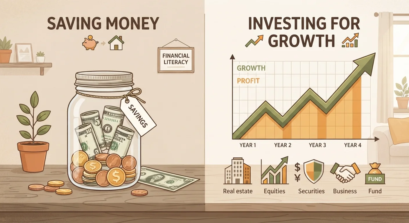 The Difference Between Saving and Investing — and Why It Matters